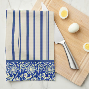 Sorta Blue Calico Stripe (Kitchen Towel) Kitchen Towel