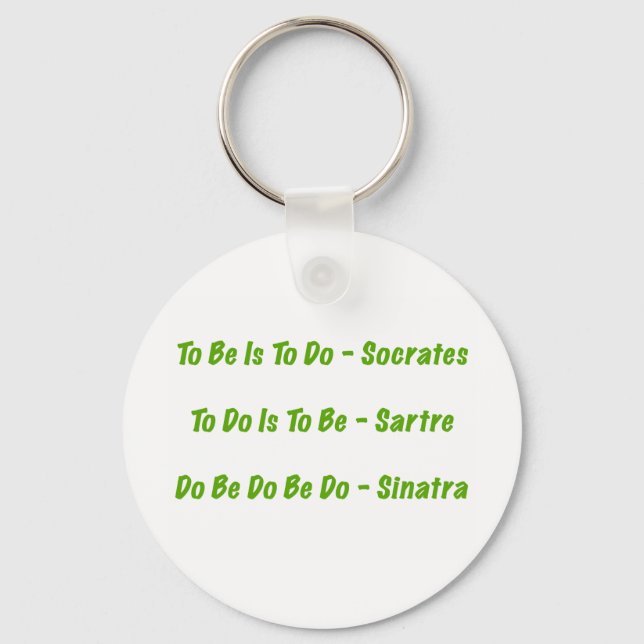 Sorta Great Quotes Keychain (Front)
