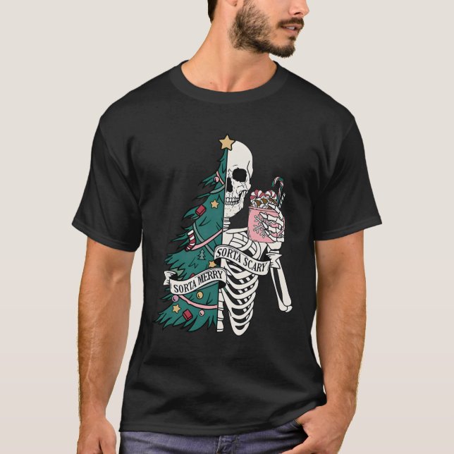 Sorta merry sorta scary christmas  T-Shirt (Front)