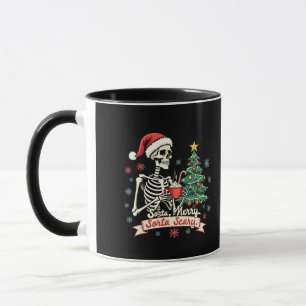 Sorta Merry Sorta Scary Spooky Skeleton Xmas  Mug