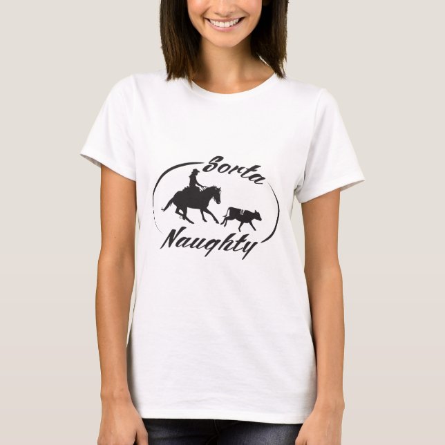 Sorta Naughty - black T-Shirt (Front)