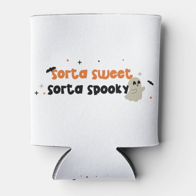 Sorta Sweet Sorta Spooky Can Cooler (Front)