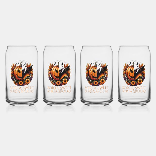 Sorta Sweet Sorta Spooky Can Glass (Front)