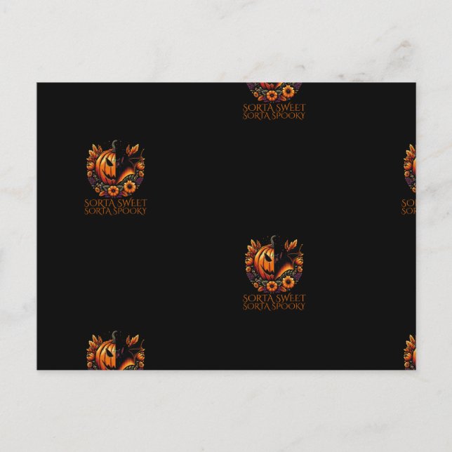 Sorta Sweet Sorta Spooky Postcard (Front)