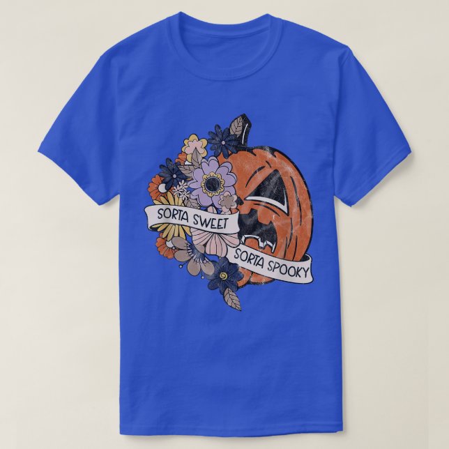Sorta Sweet Sorta Spooky Pumpkin  T-Shirt (Design Front)