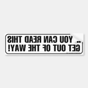 Sortez de la façon Bumper miroir autocollant