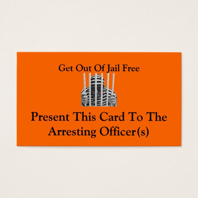 Sortez De La Prison Cartes Gratuites (Devant)