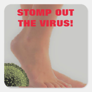 SORTEZ LE CARRÉ VIRUS STICKER