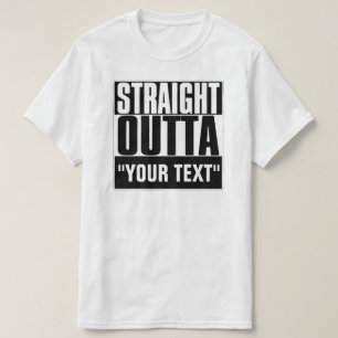 SORTIE DROITE DU T-SHIRT "VOTRE TEXTE"