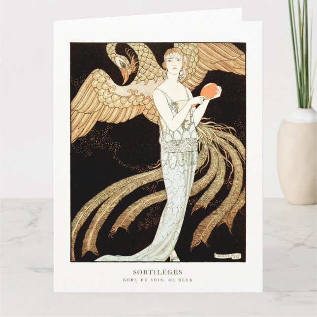 Sortilèges: Evening dress by George Barbier  Thank You Card (Front)