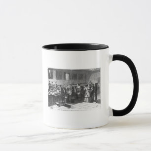 Sorting out the banknotes mug