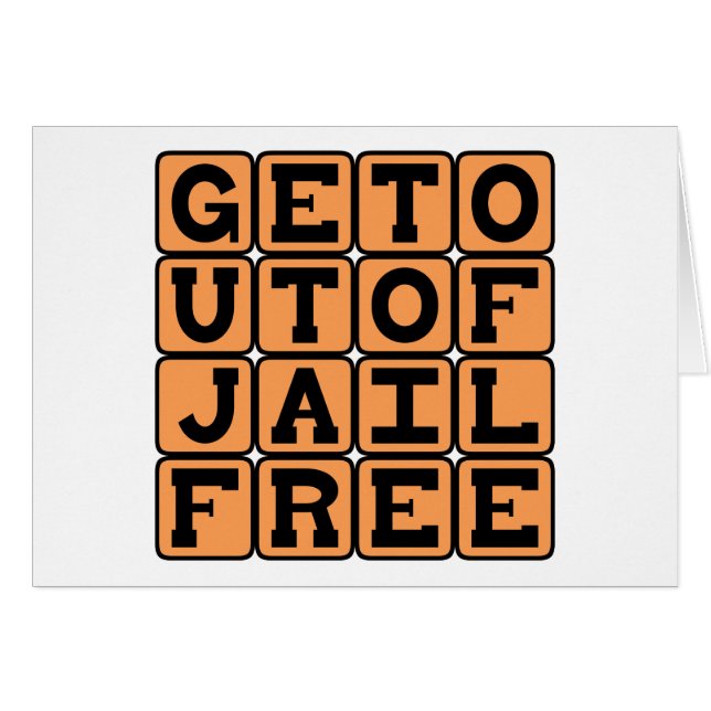 Sortir de Prison Gratuit, Immunité à Usage Unique (Devant horizontal)