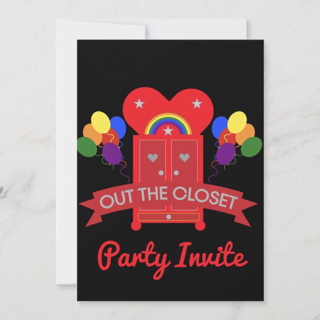 Sortir Gay Party Fête Invitation (Devant)