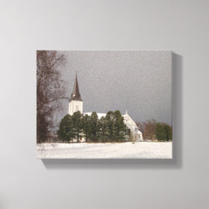 Sortlande Kirke Canvas Print