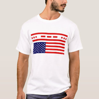 SOS Distress American Flag T-Shirt