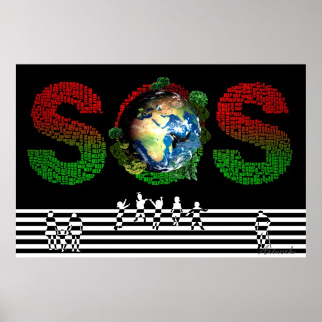 SOS Earth Poster (Front)