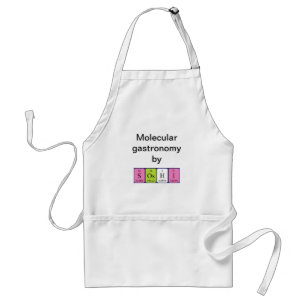 Soshi periodic table name apron
