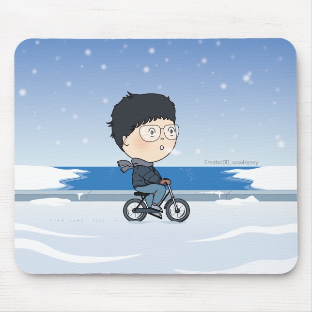 sosoHoney(54) winter  Mouse Pad (Front)