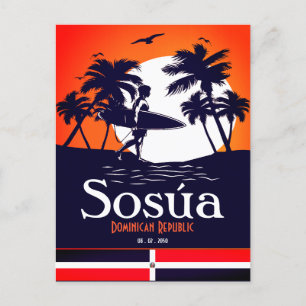 Sosúa Beach Dominican - ‌Vintage souvenirs 60s Postcard
