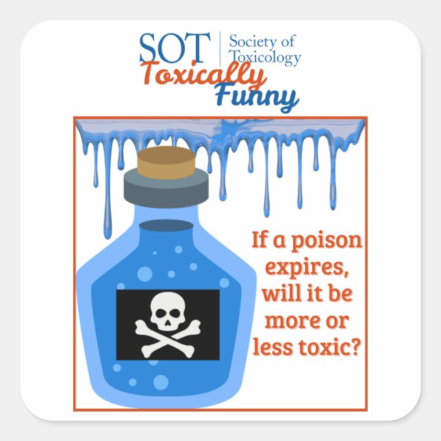SOT - Toxiquement drôle - Sticker Poison Expiré (Devant)
