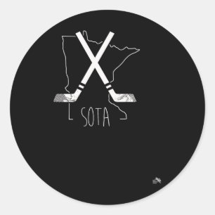 Sota Minnesota Hockey Classic Round Sticker