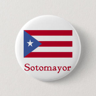 Sotomayor Flag of Puerto Rico 2 Inch Round Button