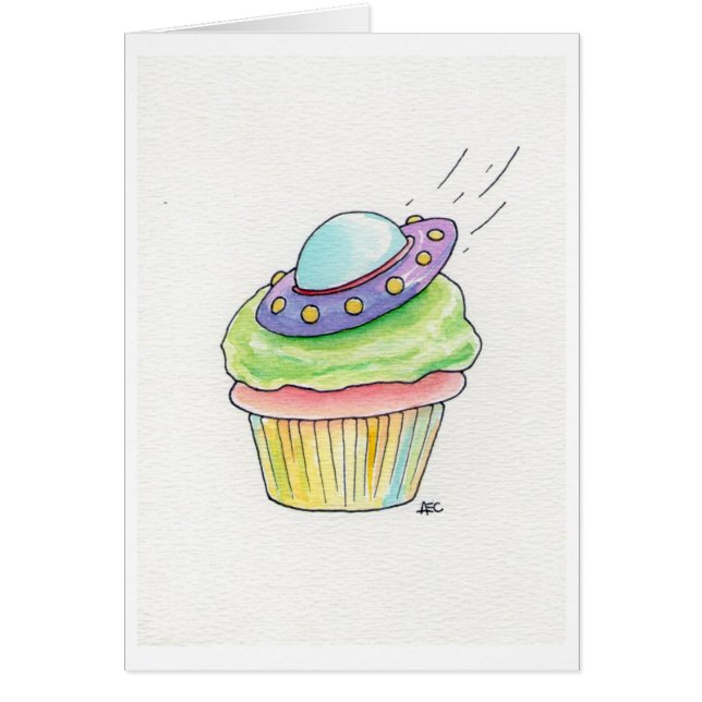 Soucoupe volante en petit gâteau d'UFO (Devant)
