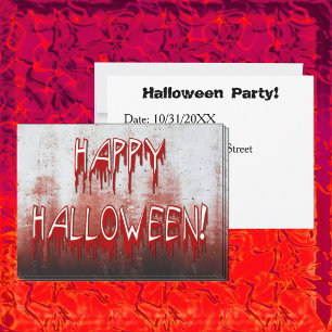 Souffrir d'Halloween heureux sang tendu Invitation