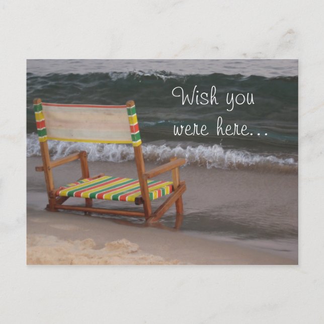 "Souhaitez-vous être ici" Carte postale Paradise (Devant)