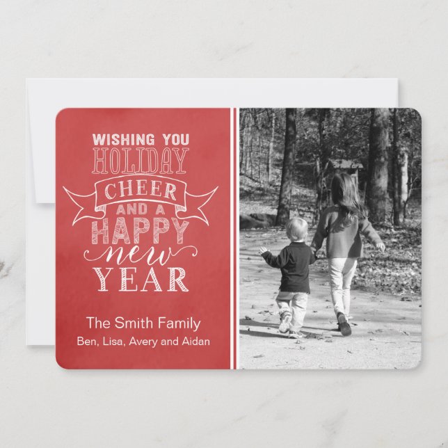 Souhaitez-vous la fête de Noël | Carte d'aquarelle (Devant)