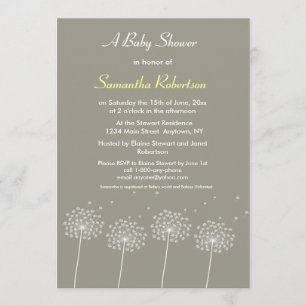 Souhaits d'Baby shower Invitation