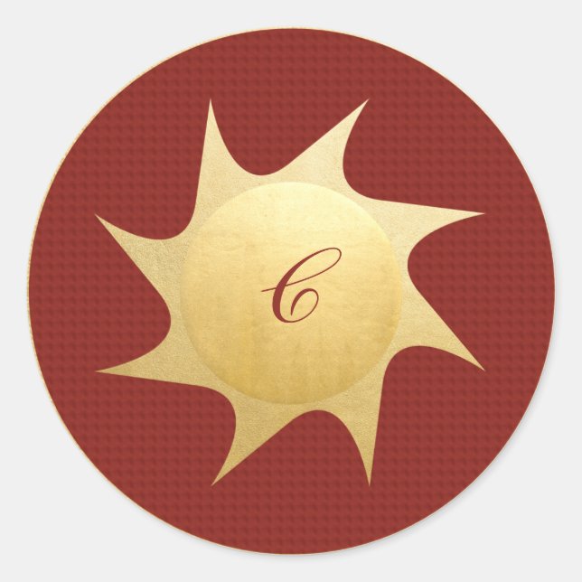 Souhaits de Noël brillants - autocollant rond (Devant)