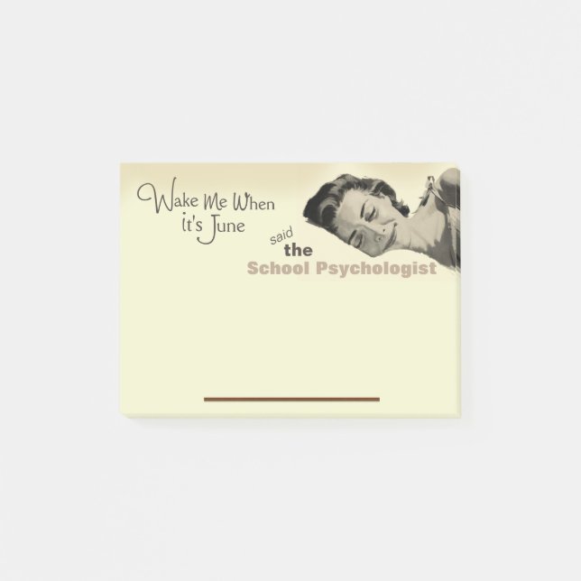 Souhaits des notes de post-it de psychologue (Devant)