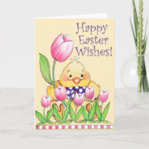 Souhaits heureux de Pâques - carte de voeux