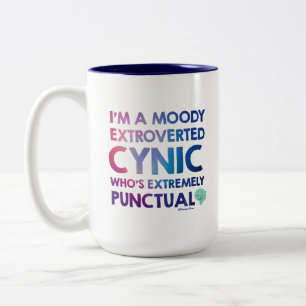 Soul   22 - I'm A Moody Extroverted Cynic Two-Tone Coffee Mug