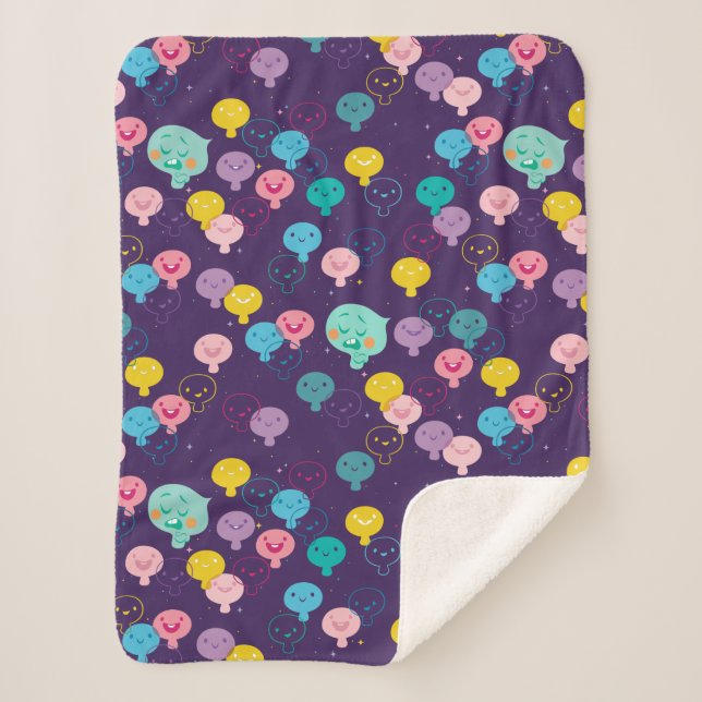 Soul | 22 & New Souls Pattern Sherpa Blanket (Front)