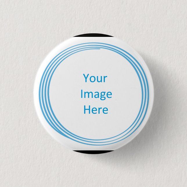 Soul Blissed Circle Custom Button, black 1 Inch Round Button (Front)