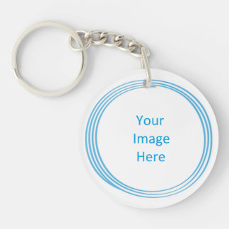 Soul Blissed Circle Custom Key Chain, 2 sided Keychain
