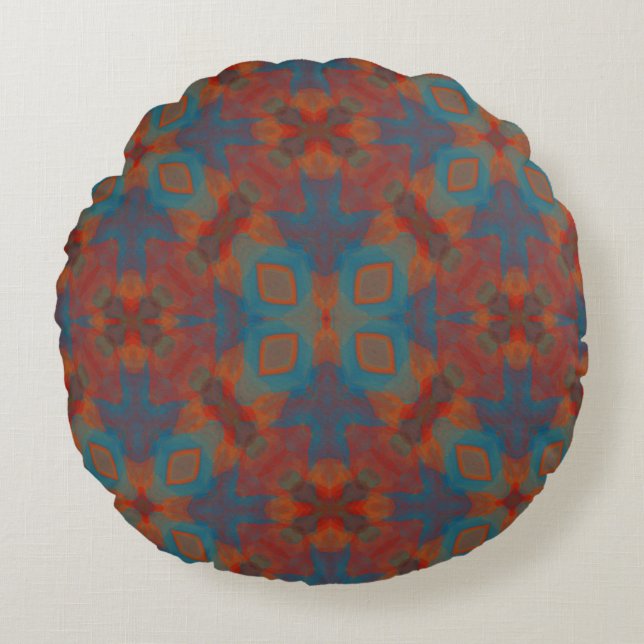 Soul Centred Mandala Round Pillow (Front)