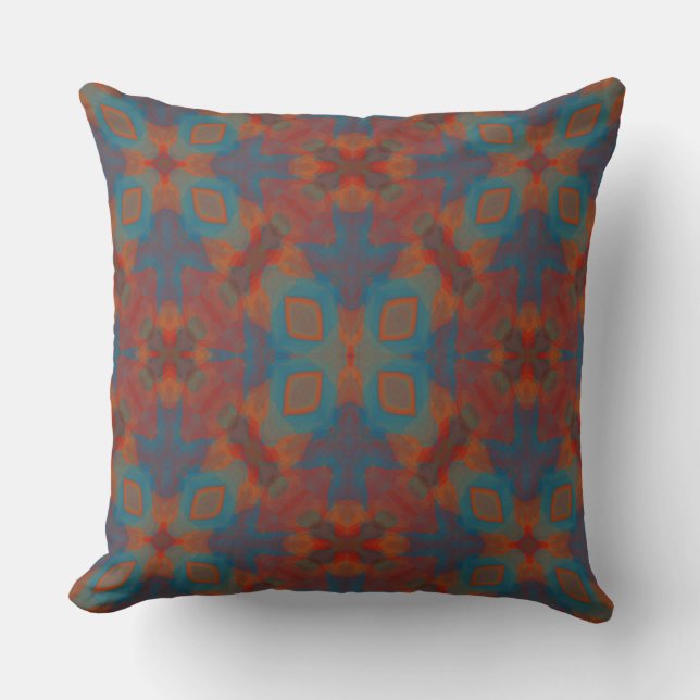 Soul Centred Mandala Throw Pillow (Front)
