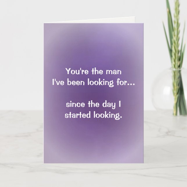 Soul Connection Poem for Him Holiday Card (Front)