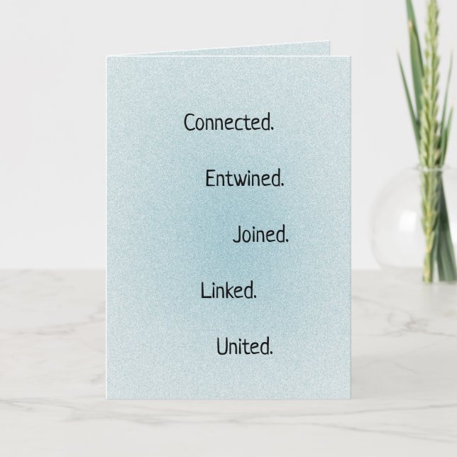 Soul Connection Poem Holiday Card (Front)