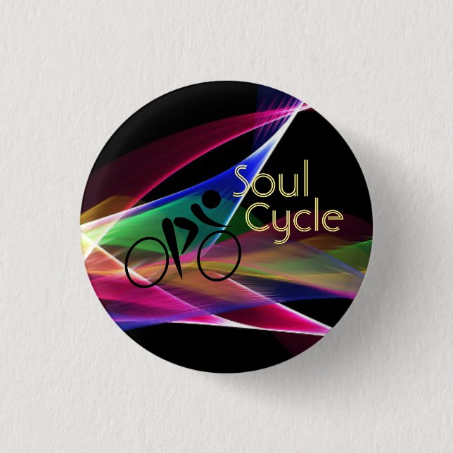 Soul Cycle Retro Neon Promotion 1 Inch Round Button (Front)
