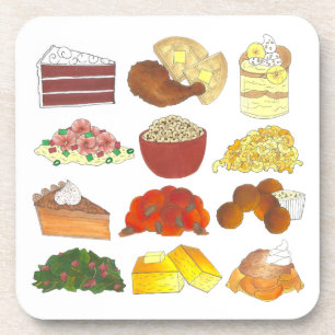 Soul Food Favourites Foodie Southern Cuisine Coaster
