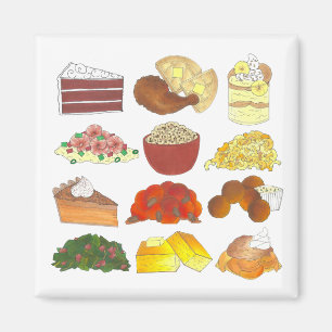 Soul Food Favourites Foodie Southern Cuisine Magnet