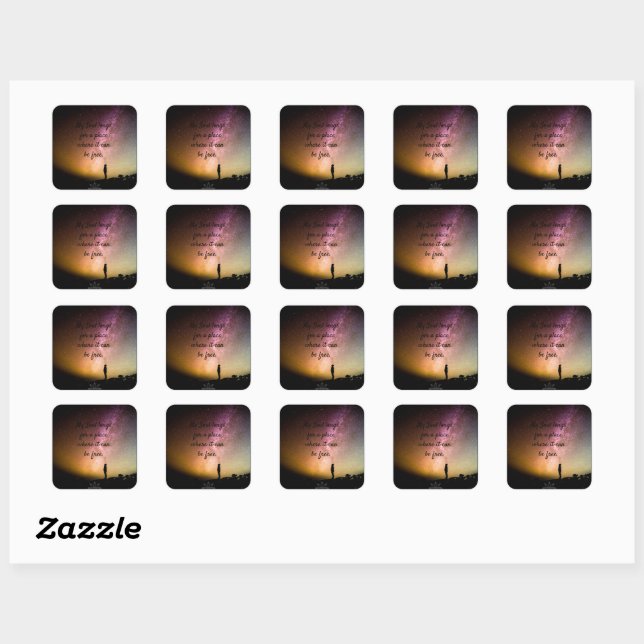 Soul Free Square Sticker (Sheet)