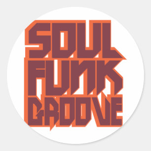 Soul Funk Groove Classic Round Sticker