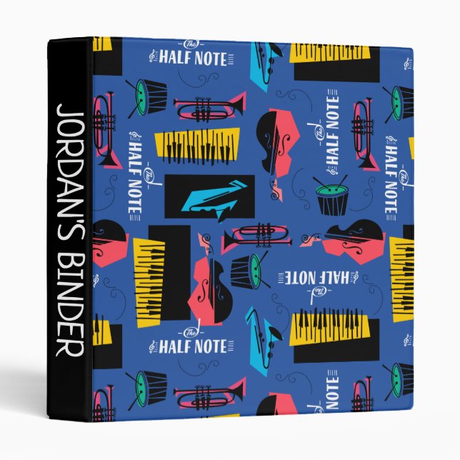 Soul | Jazz Instrument Pattern Binder (Front/Spine)