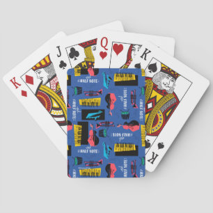 Soul   Jazz Instrument Pattern Playing Cards