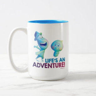 Soul   Joe & 22 - Life's An Adventure Two-Tone Coffee Mug